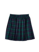 Green and Navy Plaid Skirt