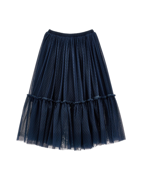 Navy Tulle Skirt