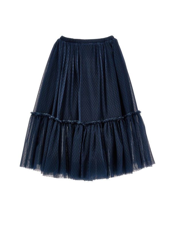 Navy Tulle Skirt