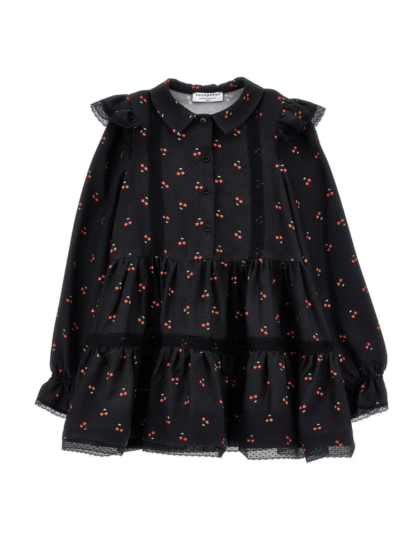 Black Cherry Flowy Dress