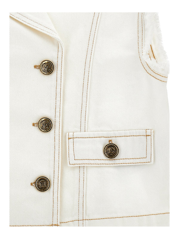 Off White Denim Vest