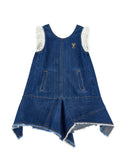 Dark Denim Asymmetrical Sleeveless Dress