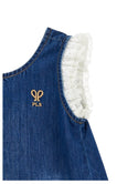 Dark Denim Asymmetrical Sleeveless Dress