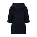 Black Terry Robe with Belt