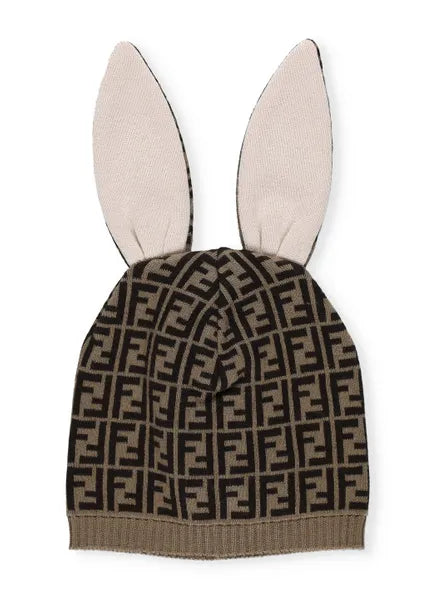 Brown Baby Bunny Ears Hat