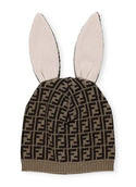 Brown Baby Bunny Ears Hat