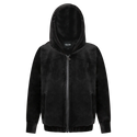 Black Velour Hoodie