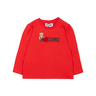 Red Teddy Long Sleeve Tee
