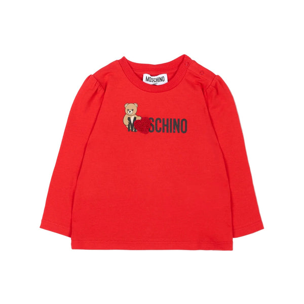 Red Teddy Long Sleeve Tee