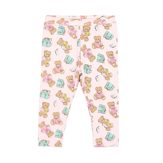 Pink Sugar Rose School Teddy Leggings
