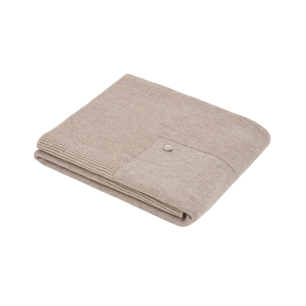 PR Esencial Beige Knit Blanket