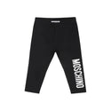 Black Baby Text Logo Leggings