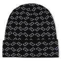 Black Reversible Logo Knit Hat
