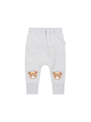 Grey Marle Baseball Hux Track Pant