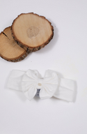 Ivory Bow Baby Headband