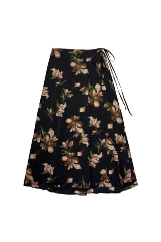 Brown Flowers Billie Skirt