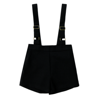 Black Suspender Shorts