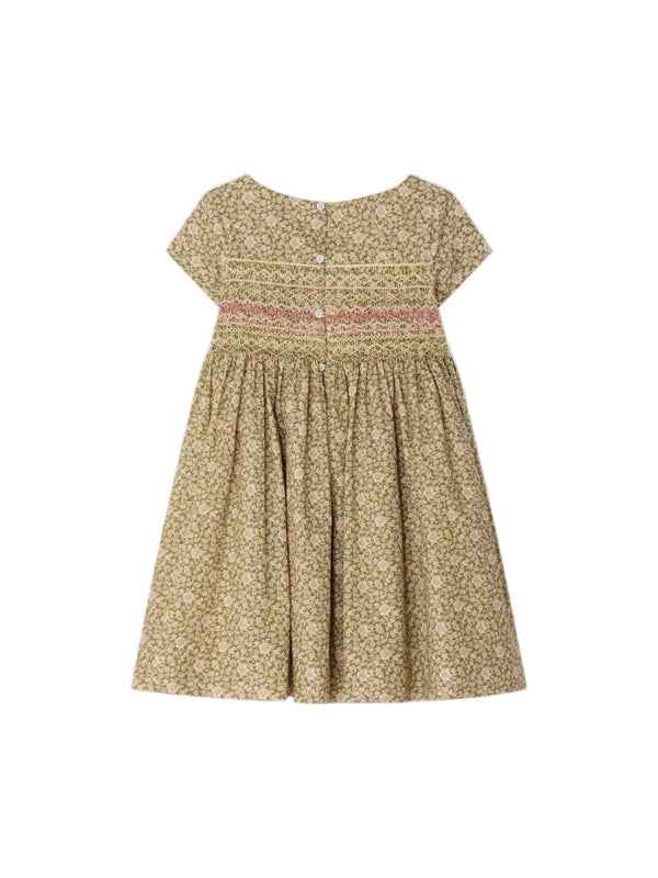 Green Floral Duchesse Dress