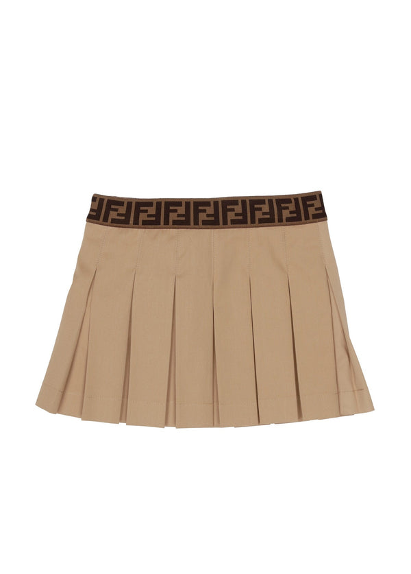 Trench Pleated Attached Baguette Pouch Skirt