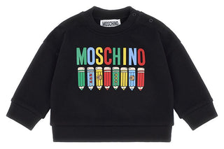 Black Logo Pencil Crewneck