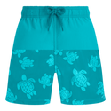 Blue Aqua Reactive Turtle Swimshort