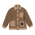 Camel FF Patch Knit Jacket