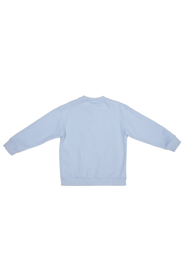 Light Blue Sweatshirt with Square FF