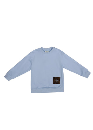 Light Blue Sweatshirt with Square FF