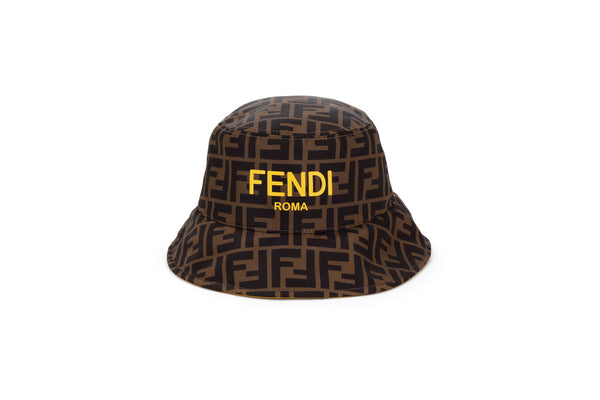 F Brown Logo Bucket Hat