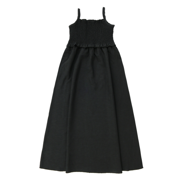Black Smocking Maxi Jumper