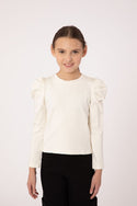 Ivory Dilly Puff Sleeve Top