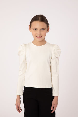 Ivory Dilly Puff Sleeve Top