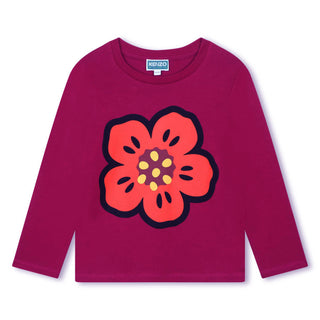 Purple Flower Graphic LS Tee