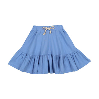 Periwinkle Jersey Drawstring Skirt