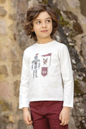 Boys Ivory Shining Armor Tee