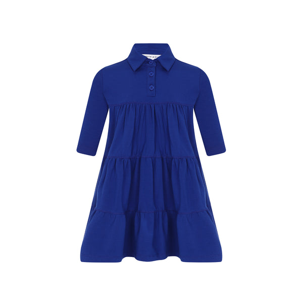 Royal Blue Tiered Dress with LP Back