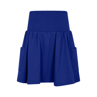 Royal Blue Short Pocket Skirt