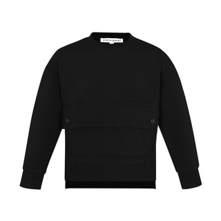 Black Pocket Sweatshirt