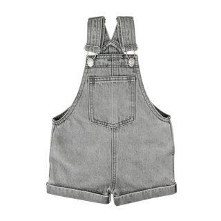 Grey Denim Overalls