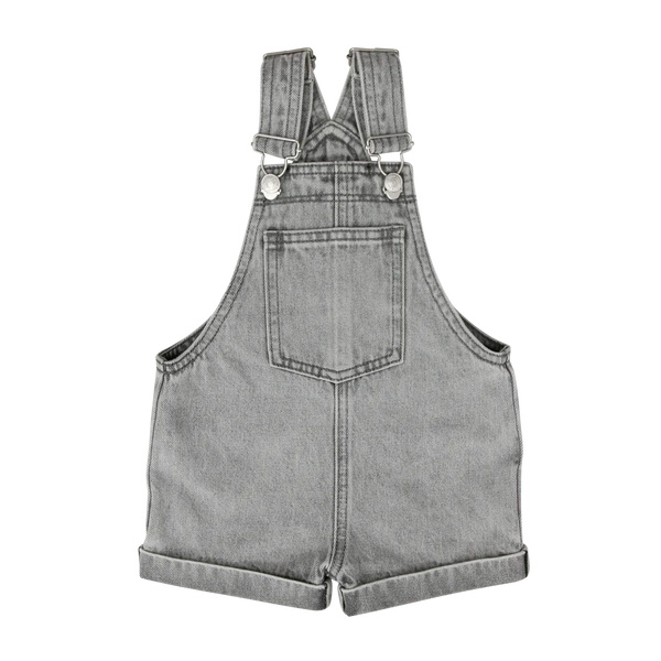 Grey Denim Overalls