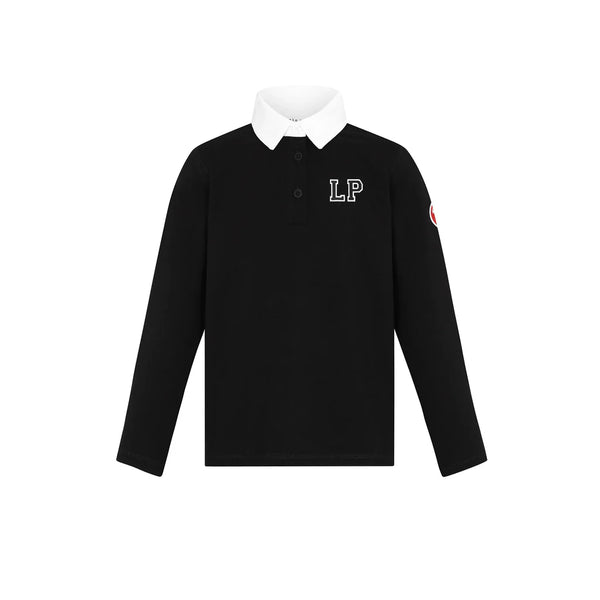 Black Teen LP Est Collar Tee