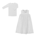 White Logo Collar Tee & Jumper Dress