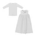 White Logo Collar Tee & Jumper Dress