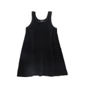 Black Velour Short Jumper Dress