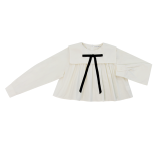 Ivory Teen Bow Blouse