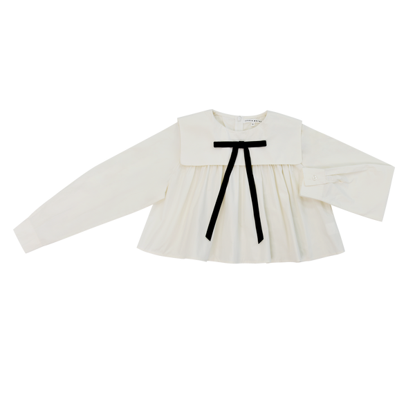 Ivory Teen Bow Blouse