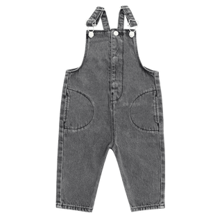Black Denim Overalls