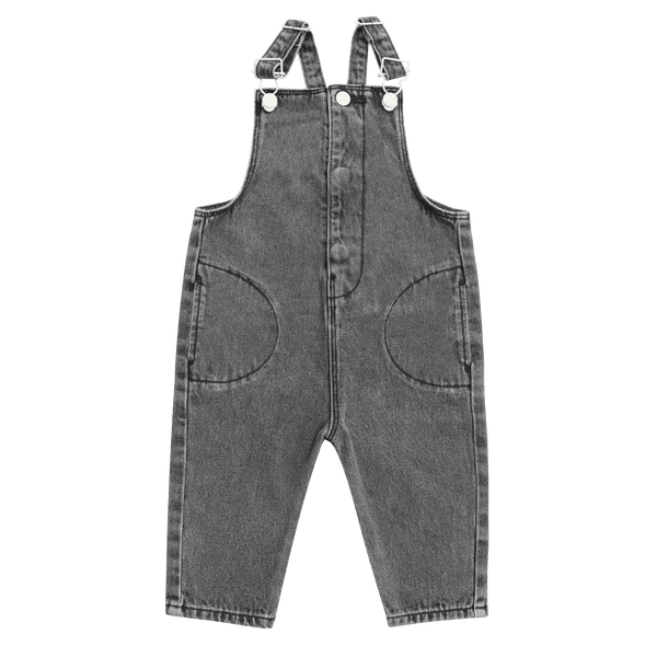 Black Denim Overalls