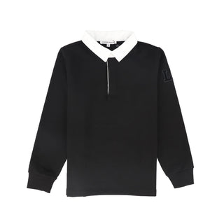 Black LP Long Sleeve Polo