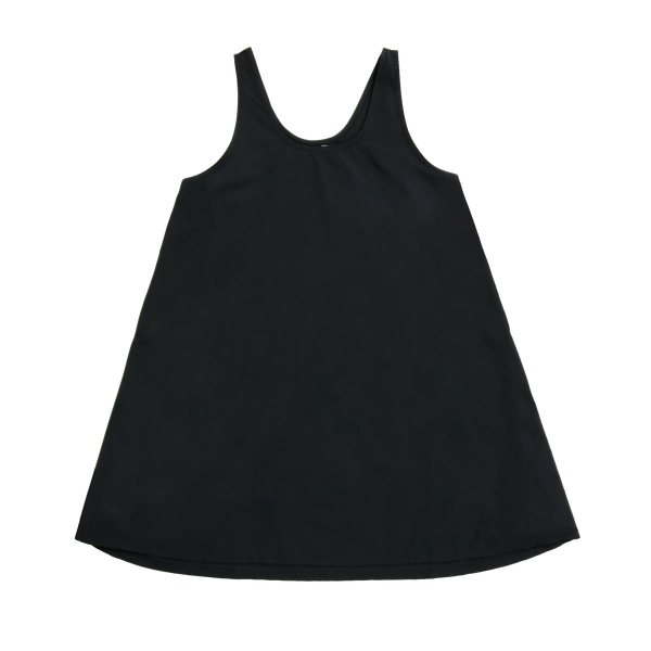 Black Taffeta Jumper Dress